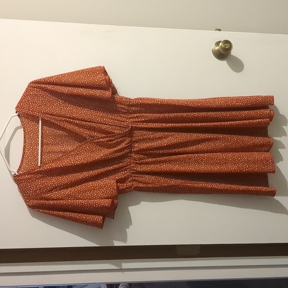 Amazon Dresses Orange Polka Dot Mini Dress Poshmark